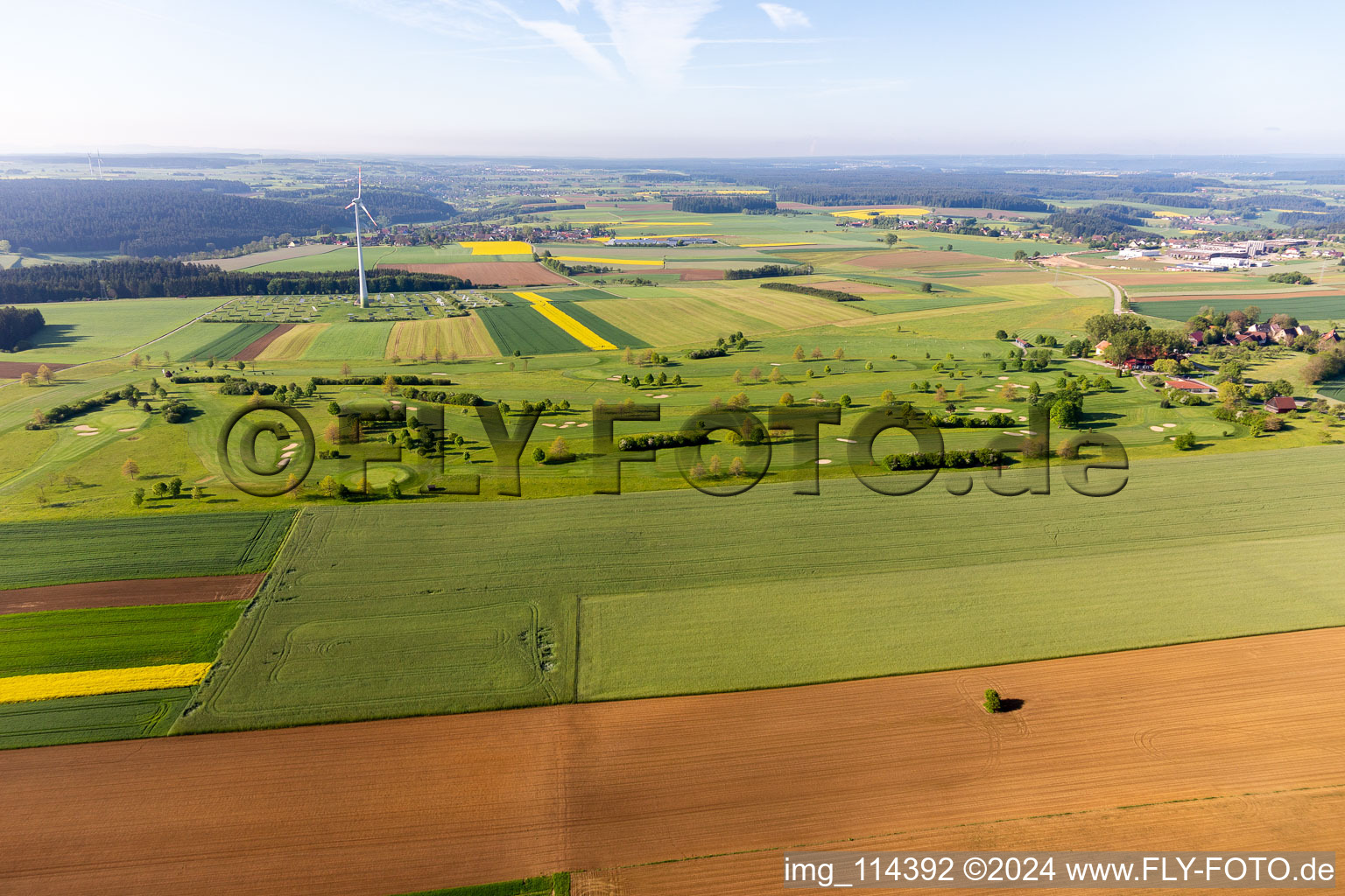 Vue aérienne de Club de golf Alpirsbach eV à Alpirsbach dans le département Bade-Wurtemberg, Allemagne