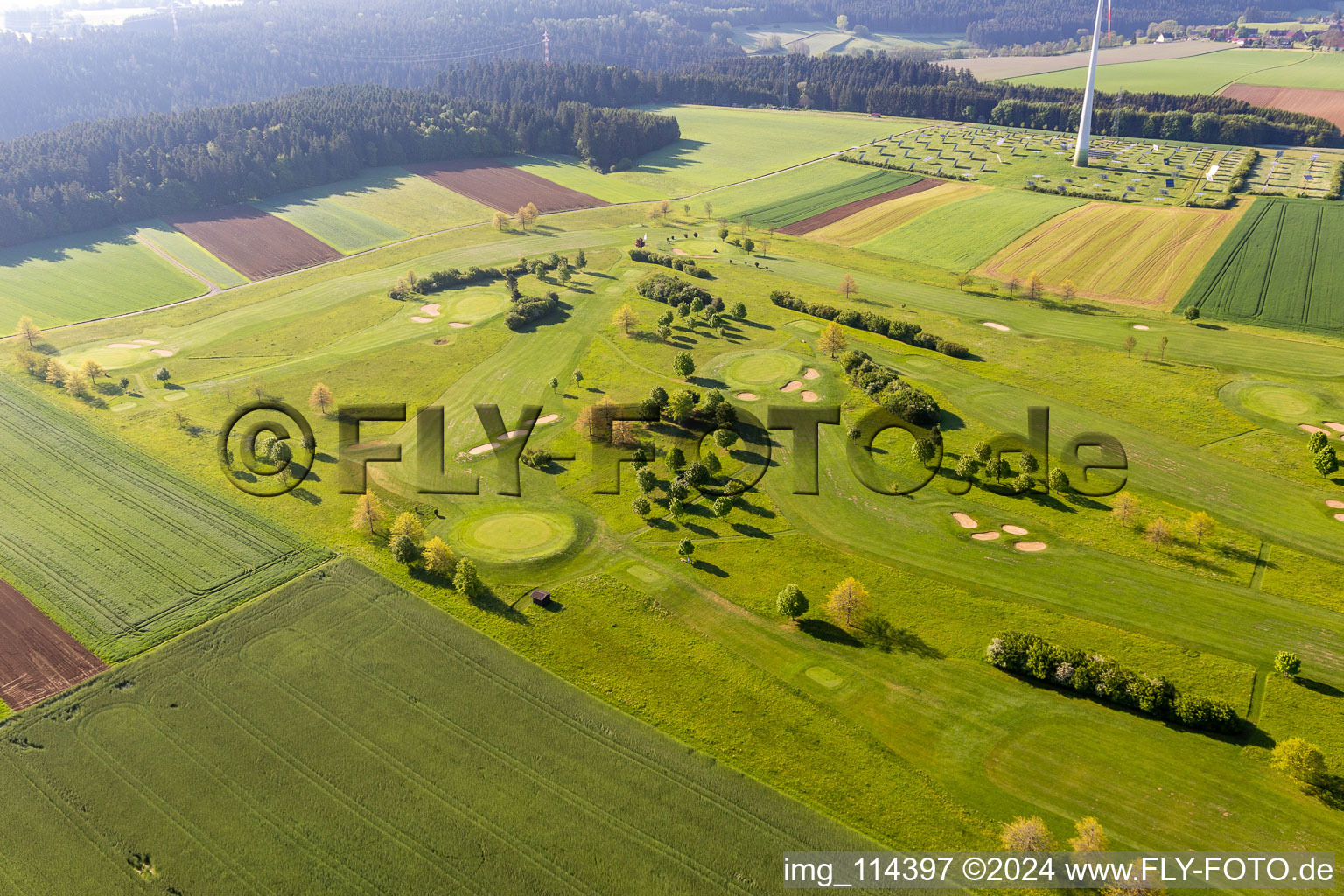 Photographie aérienne de Club de golf Alpirsbach eV à le quartier Peterzell in Alpirsbach dans le département Bade-Wurtemberg, Allemagne