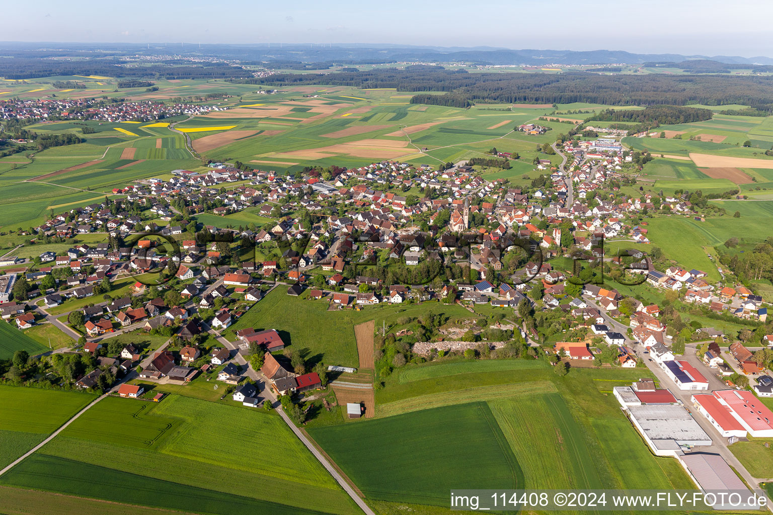 Vue aérienne de Quartier Winzeln in Fluorn-Winzeln dans le département Bade-Wurtemberg, Allemagne