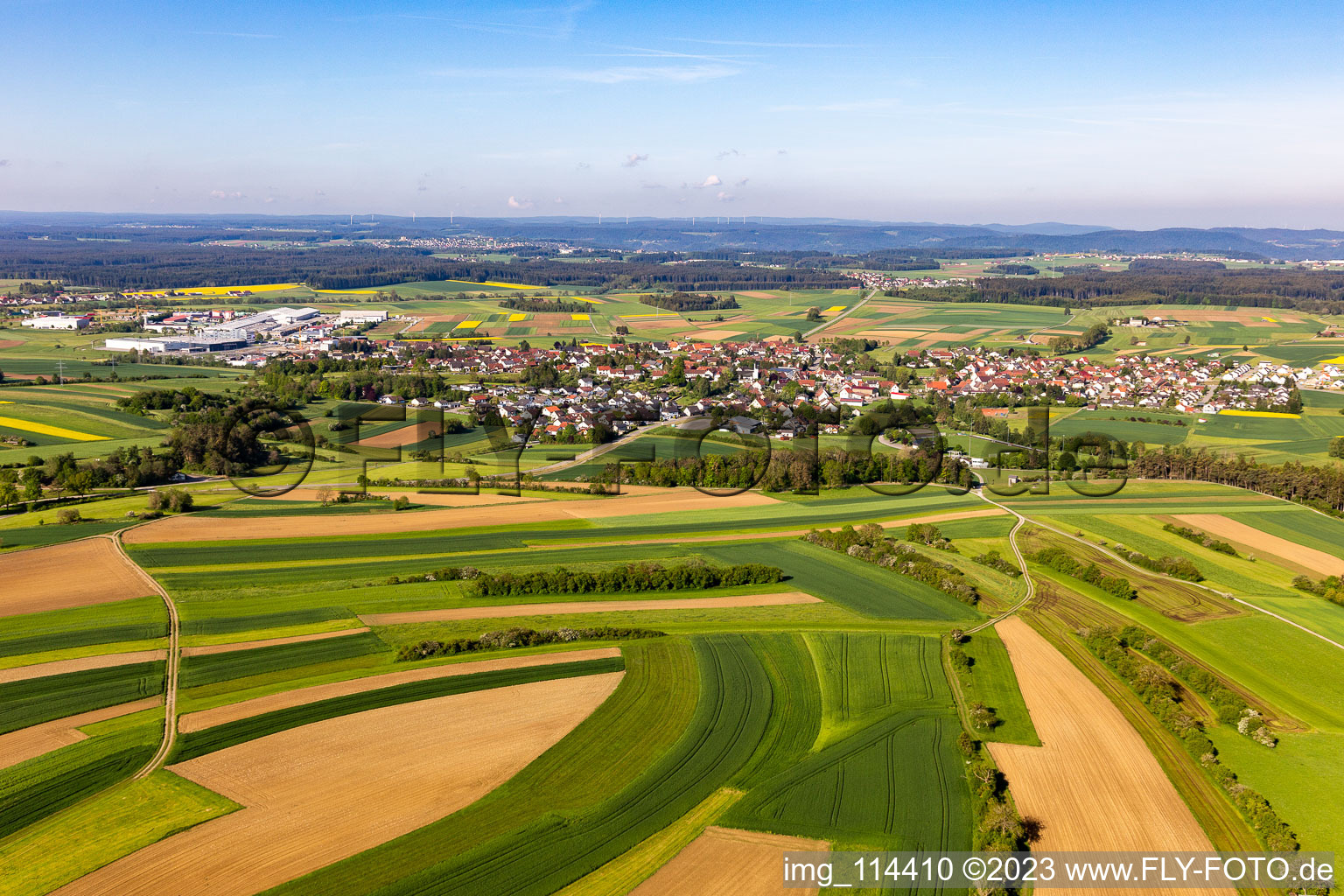 Vue aérienne de Schramberg dans le département Bade-Wurtemberg, Allemagne