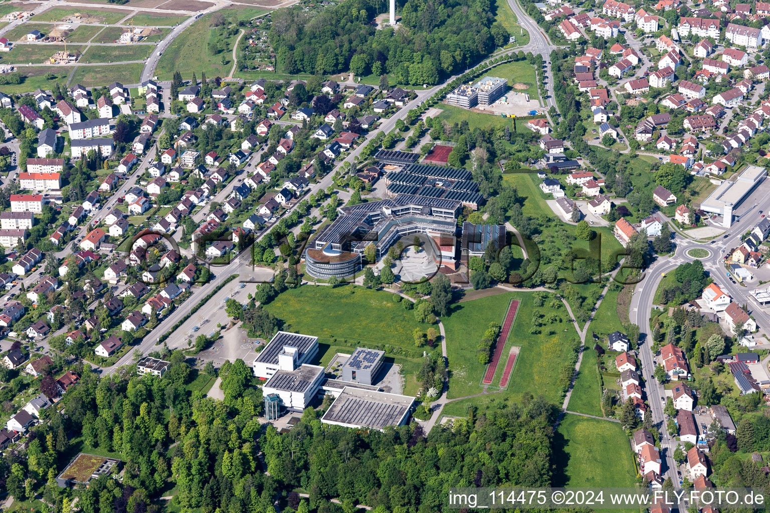 Vue aérienne de École Nell-Breuning à Rottweil dans le département Bade-Wurtemberg, Allemagne