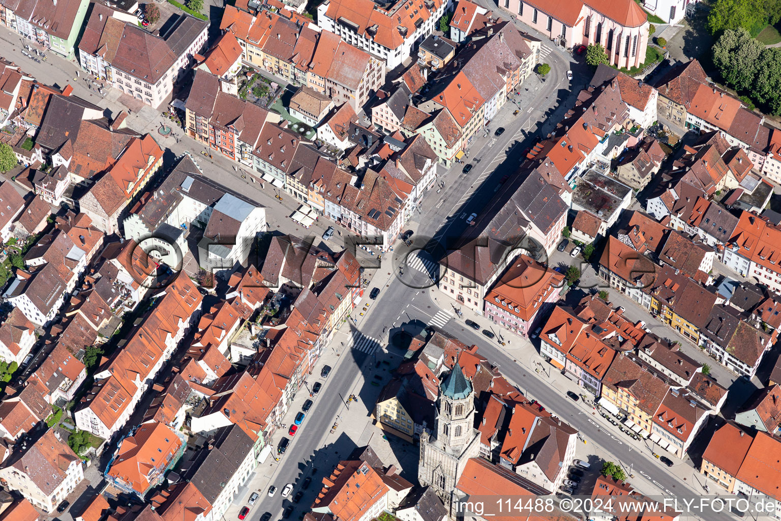 Photographie aérienne de Vieille ville et centre-ville à Rottweil dans le département Bade-Wurtemberg, Allemagne