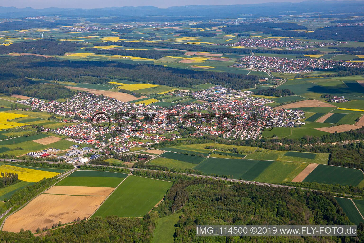 Photographie aérienne de Villingendorf dans le département Bade-Wurtemberg, Allemagne