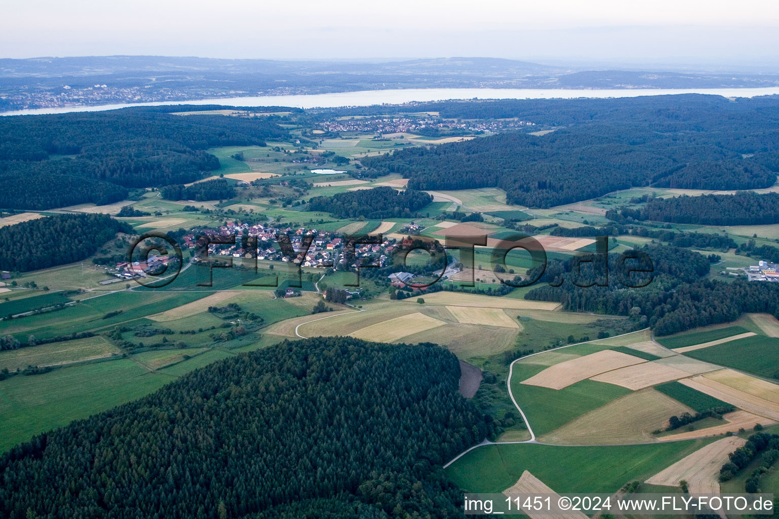 Vue aérienne de Kaltbrunn dans le département Bade-Wurtemberg, Allemagne