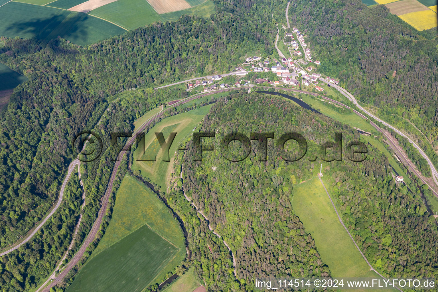 Photographie aérienne de Quartier Talhausen in Epfendorf dans le département Bade-Wurtemberg, Allemagne