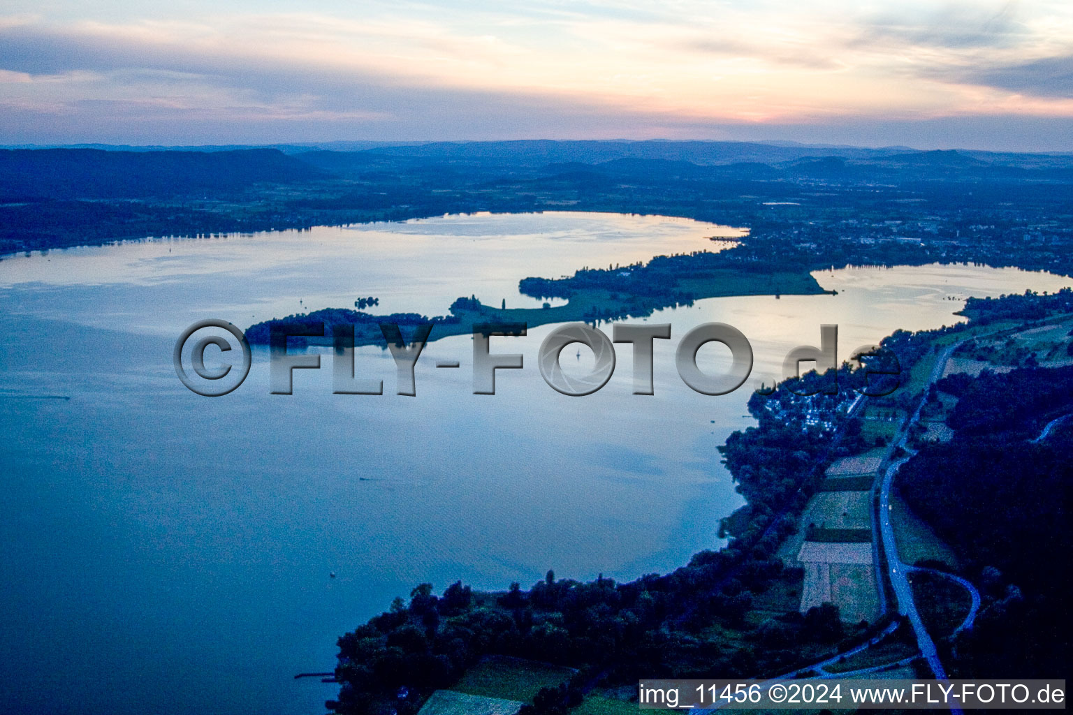 Allensbach dans le département Bade-Wurtemberg, Allemagne vue d'en haut