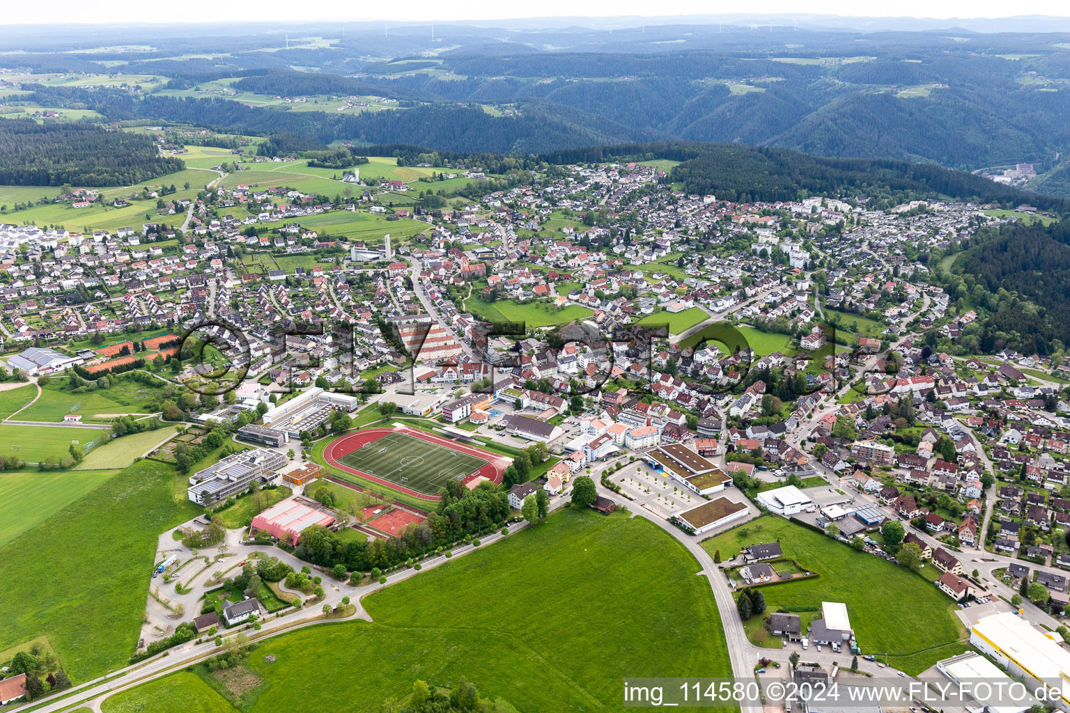 Vue aérienne de Schramberg dans le département Bade-Wurtemberg, Allemagne