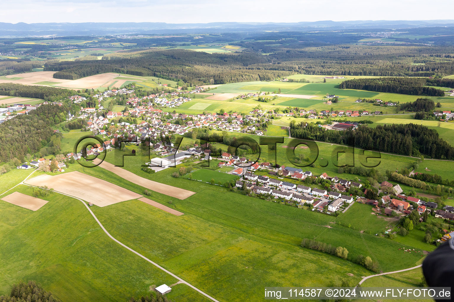 Vue oblique de Schramberg dans le département Bade-Wurtemberg, Allemagne