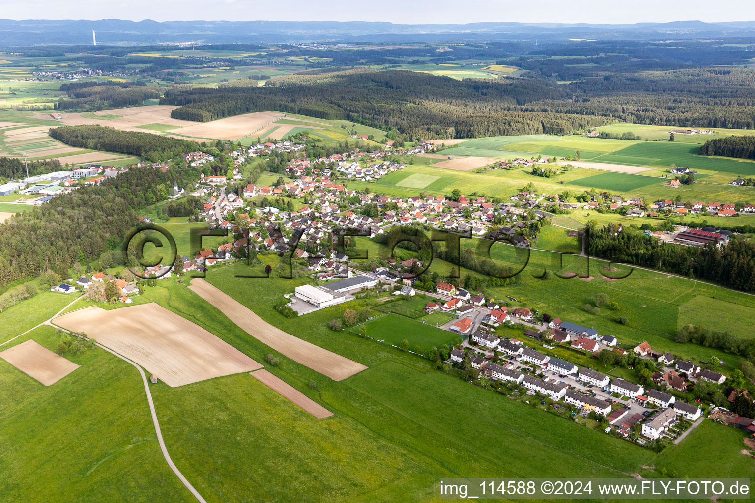 Schramberg dans le département Bade-Wurtemberg, Allemagne d'en haut