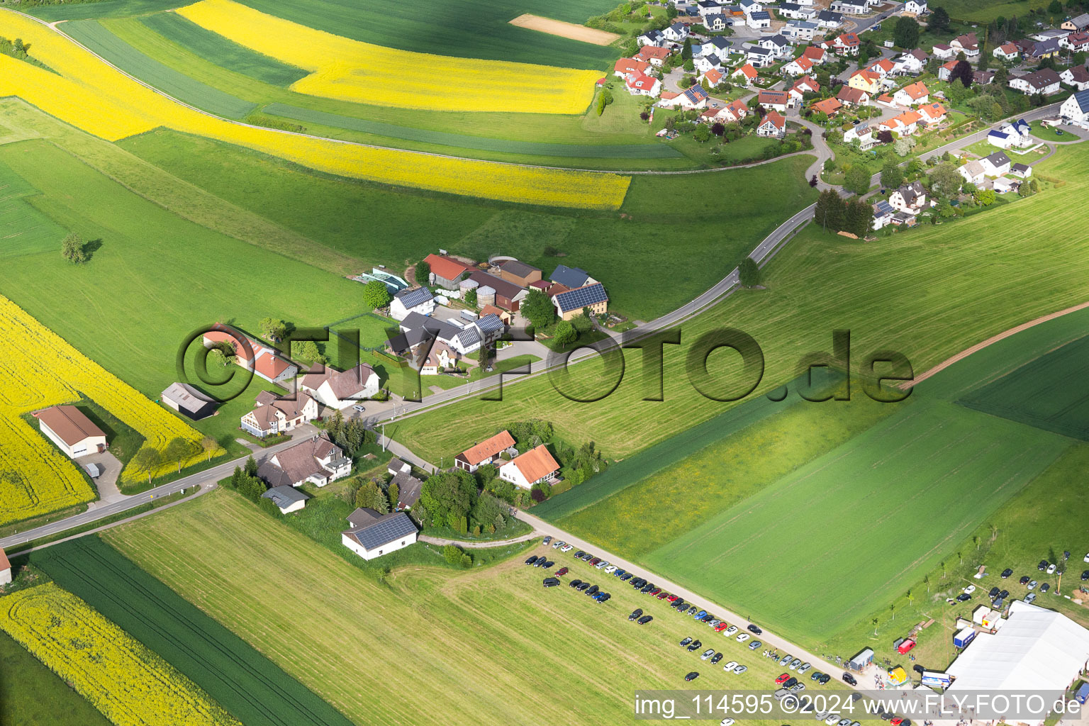 Photographie aérienne de Quartier Lackendorf in Dunningen dans le département Bade-Wurtemberg, Allemagne