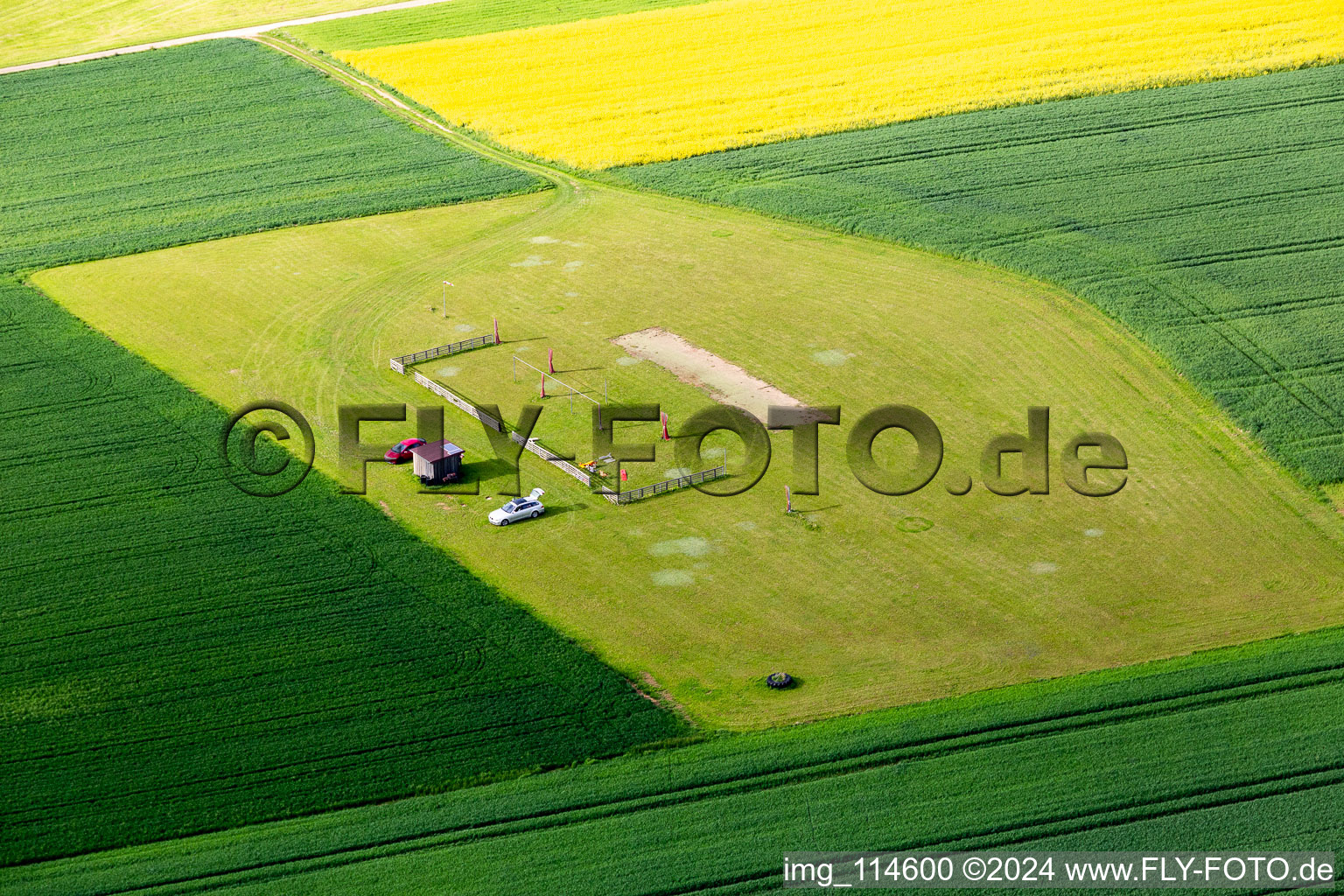 Vue aérienne de Aérodrome modèle à Dunningen dans le département Bade-Wurtemberg, Allemagne