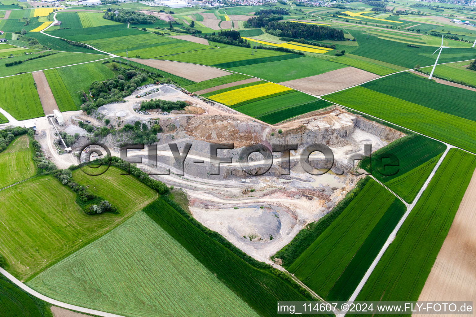 Vue aérienne de Dunningen dans le département Bade-Wurtemberg, Allemagne