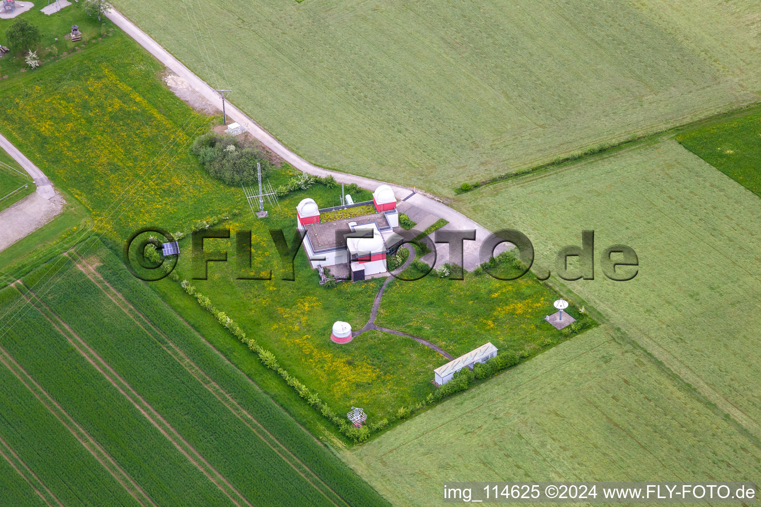 Vue aérienne de Observatoire de Zollernalb à Rosenfeld dans le département Bade-Wurtemberg, Allemagne