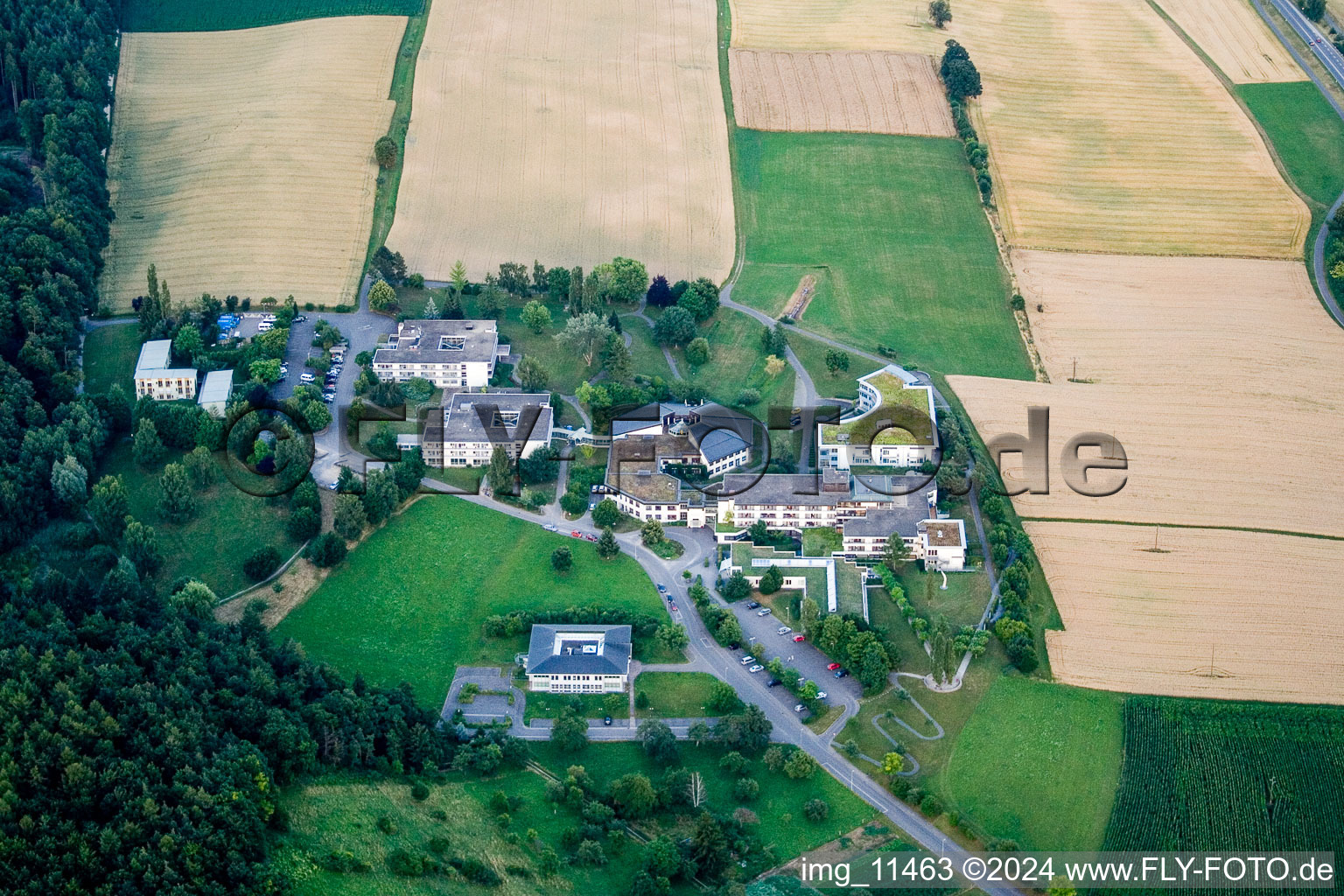 Vue d'oiseau de Allensbach dans le département Bade-Wurtemberg, Allemagne