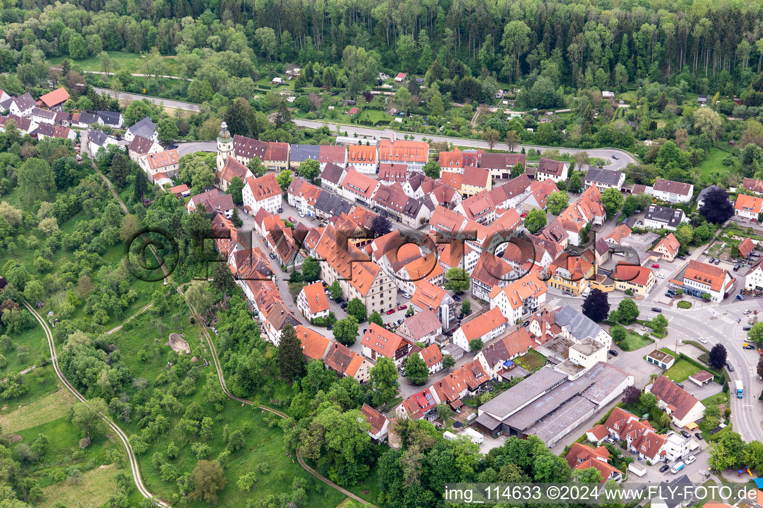 Photographie aérienne de Rosenfeld dans le département Bade-Wurtemberg, Allemagne