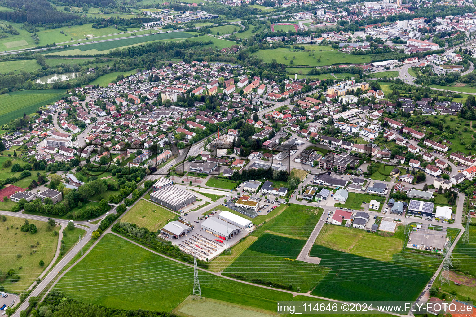 Photographie aérienne de Balingen dans le département Bade-Wurtemberg, Allemagne