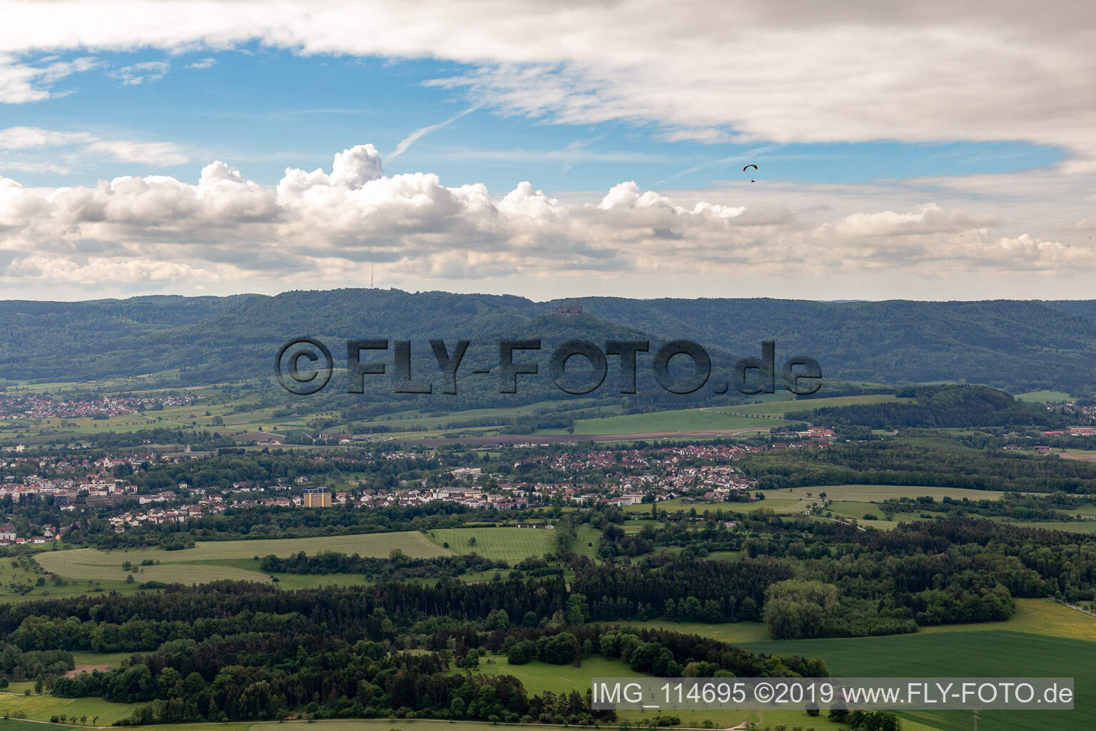 Photographie aérienne de Hechingen dans le département Bade-Wurtemberg, Allemagne