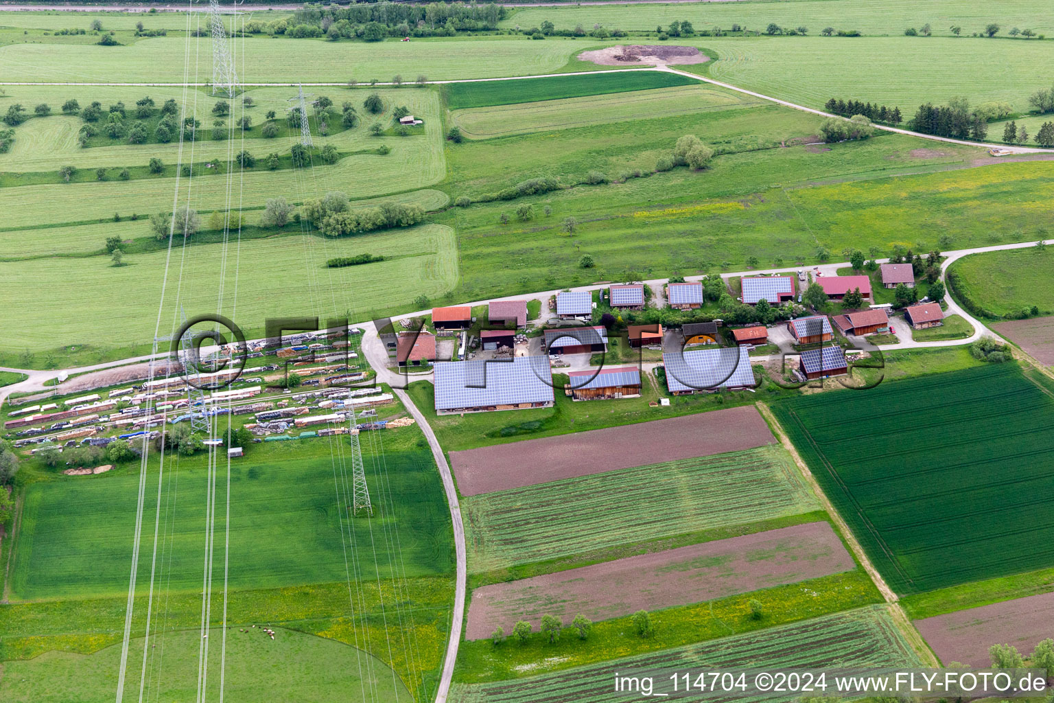 Rangendingen dans le département Bade-Wurtemberg, Allemagne d'en haut