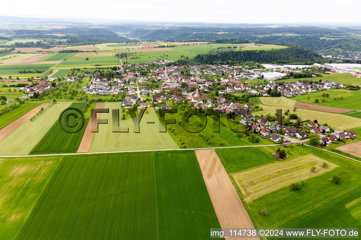 Vue aérienne de Quartier Boll in Oberndorf am Neckar dans le département Bade-Wurtemberg, Allemagne