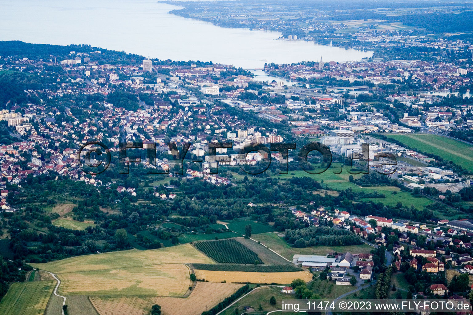 Photographie aérienne de Hegne dans le département Bade-Wurtemberg, Allemagne
