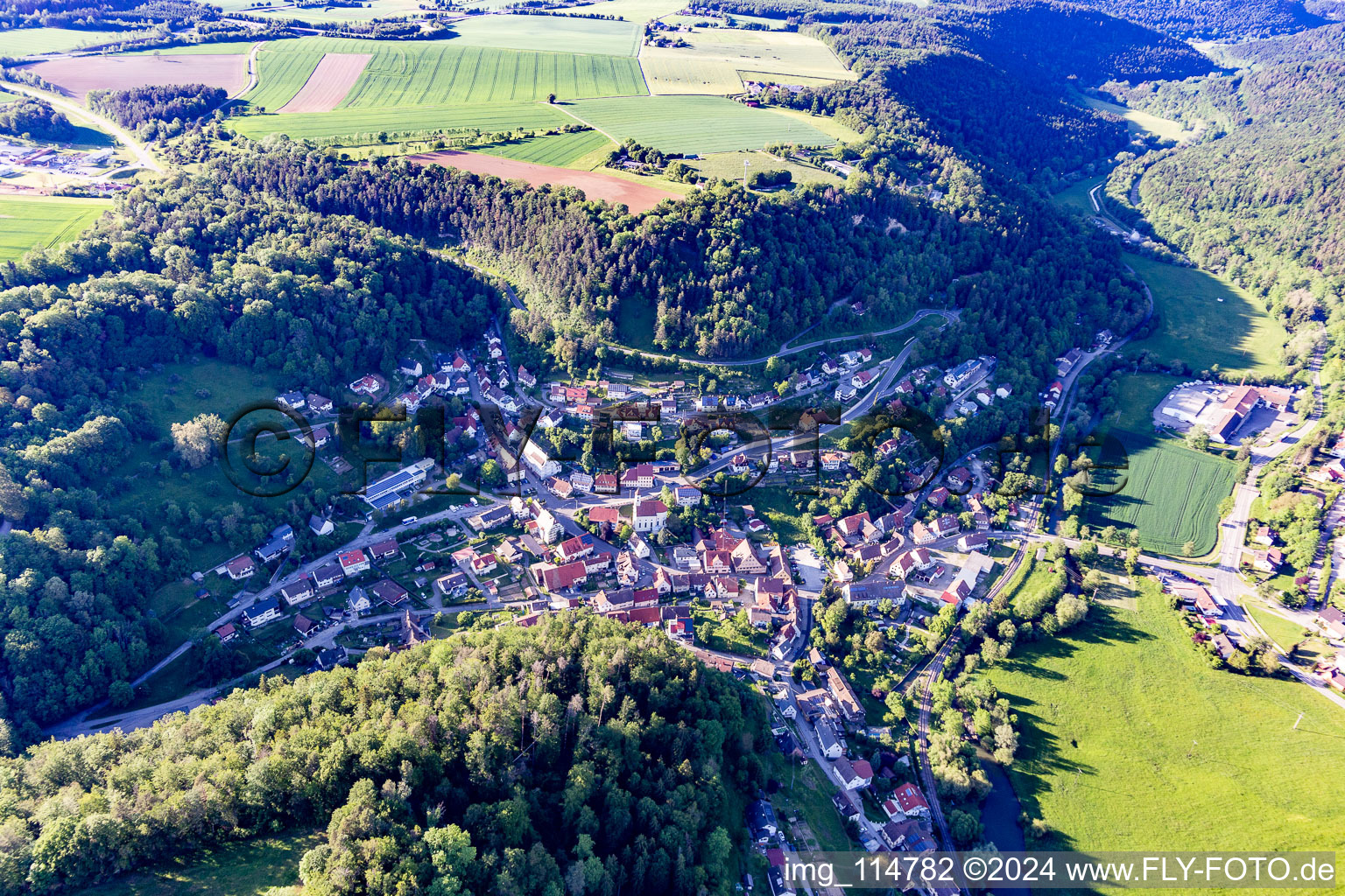 Photographie aérienne de Château de Hohenmühringen à Mühringen dans le département Bade-Wurtemberg, Allemagne