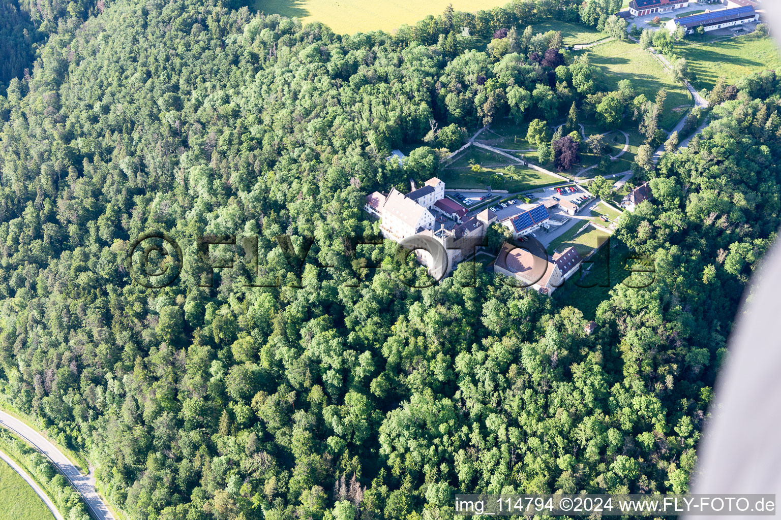 Photographie aérienne de Hôtel Château de Weitenburg à le quartier Börstingen in Starzach dans le département Bade-Wurtemberg, Allemagne