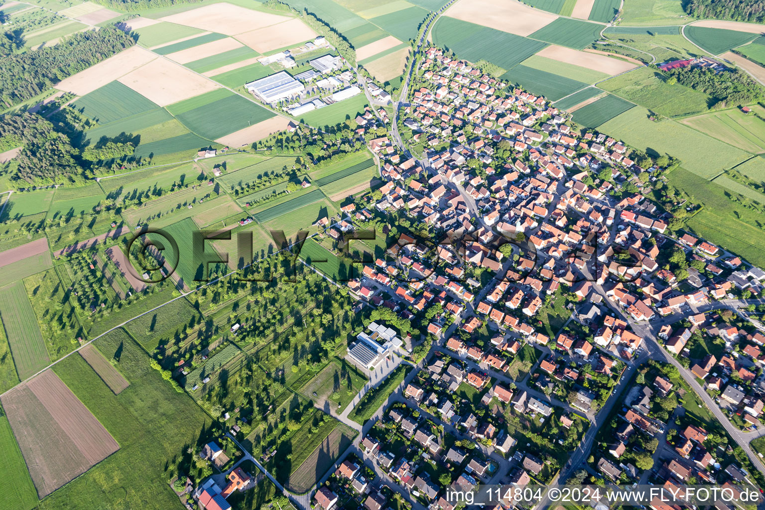 Vue aérienne de Quartier Seebronn in Rottenburg am Neckar dans le département Bade-Wurtemberg, Allemagne