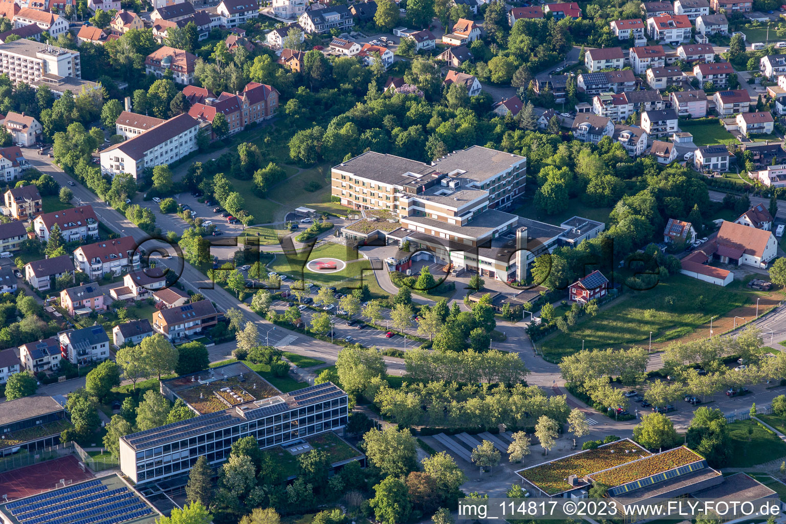 Vue aérienne de Locaux hospitaliers à Herrenberg dans le département Bade-Wurtemberg, Allemagne