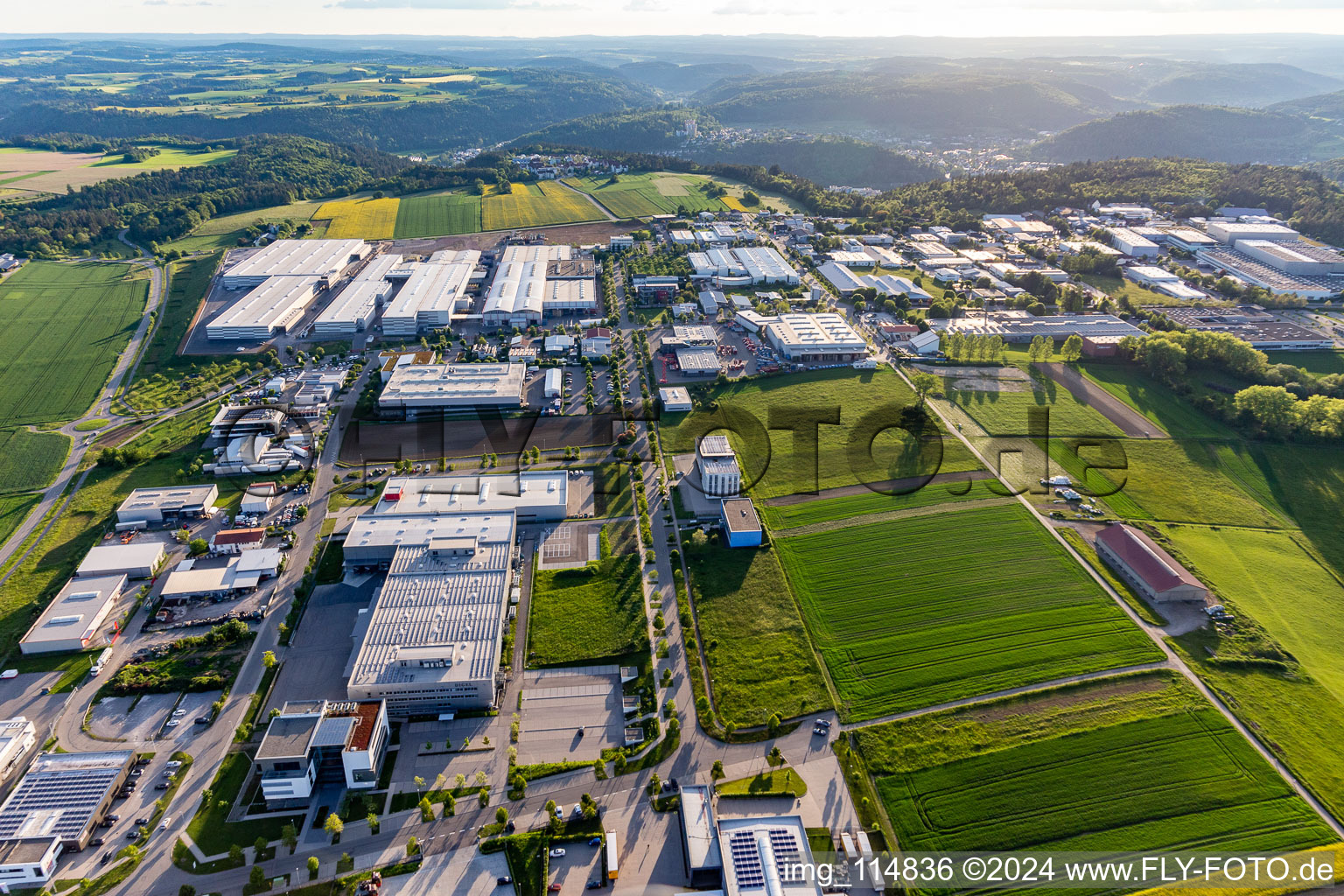 Vue aérienne de Nagold dans le département Bade-Wurtemberg, Allemagne