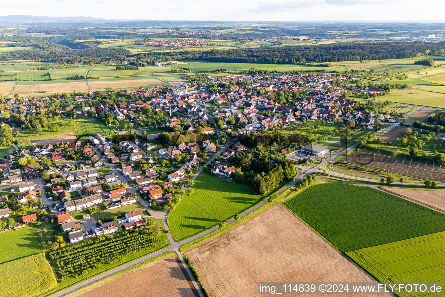 Vue aérienne de Quartier Hochdorf in Nagold dans le département Bade-Wurtemberg, Allemagne