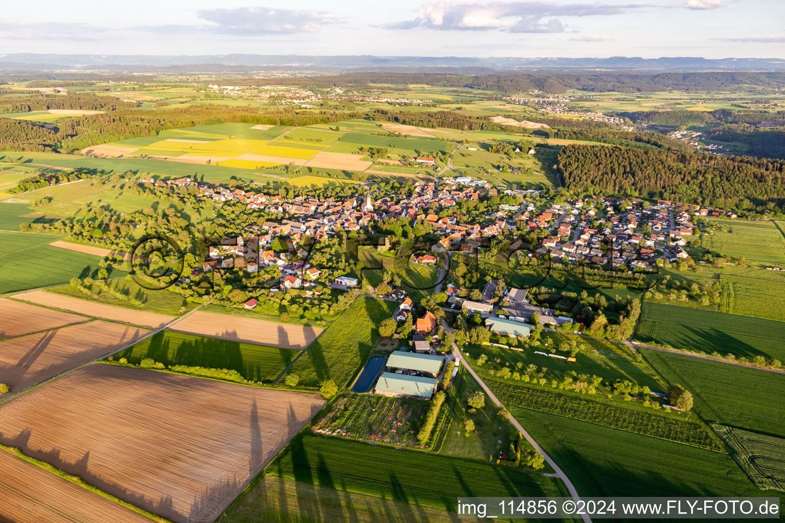 Vue aérienne de Quartier Betra in Horb am Neckar dans le département Bade-Wurtemberg, Allemagne