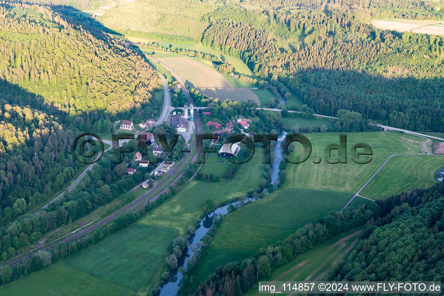 Horb am Neckar dans le département Bade-Wurtemberg, Allemagne vue d'en haut