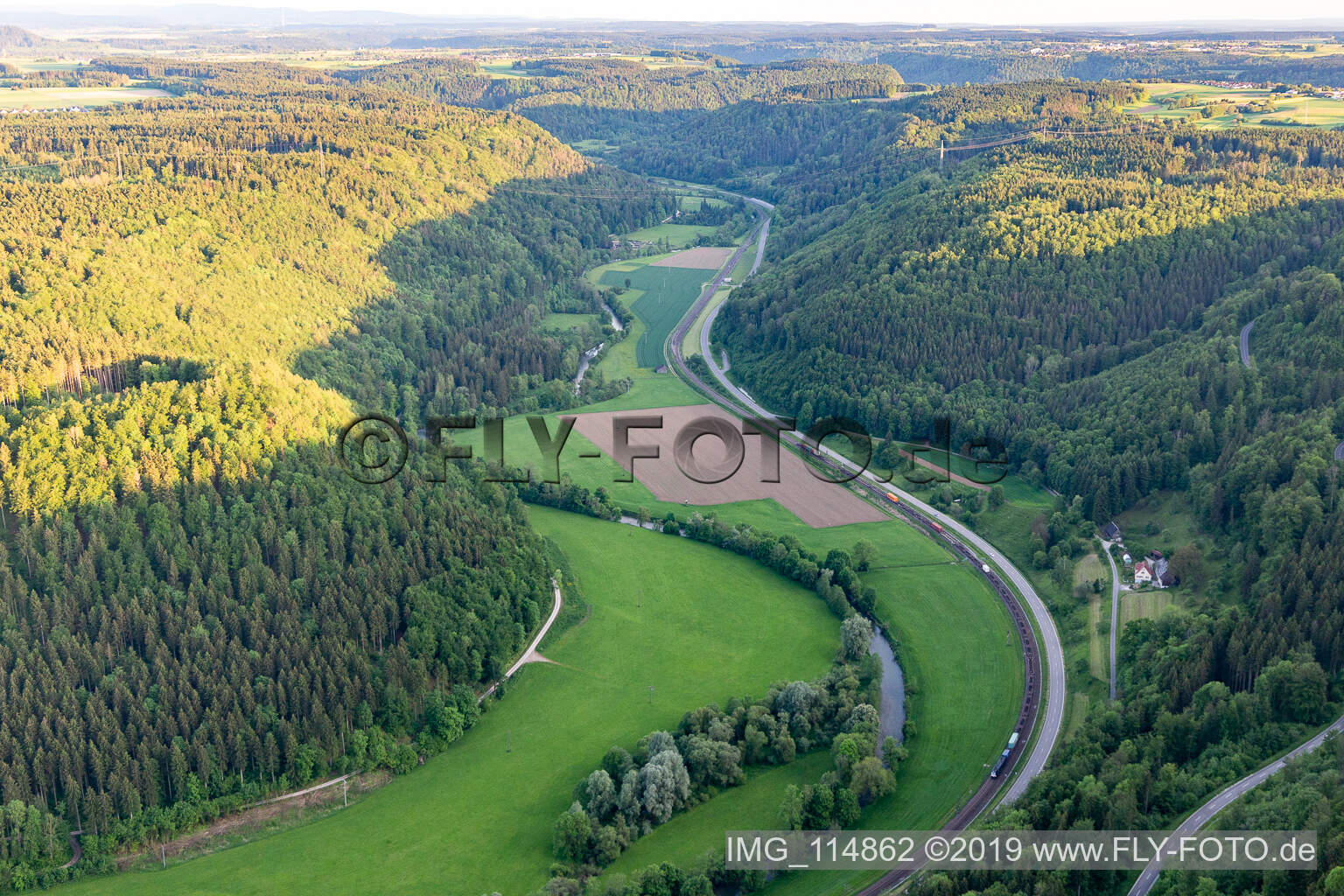 Photographie aérienne de Vallée du Neckar à Sulz am Neckar dans le département Bade-Wurtemberg, Allemagne
