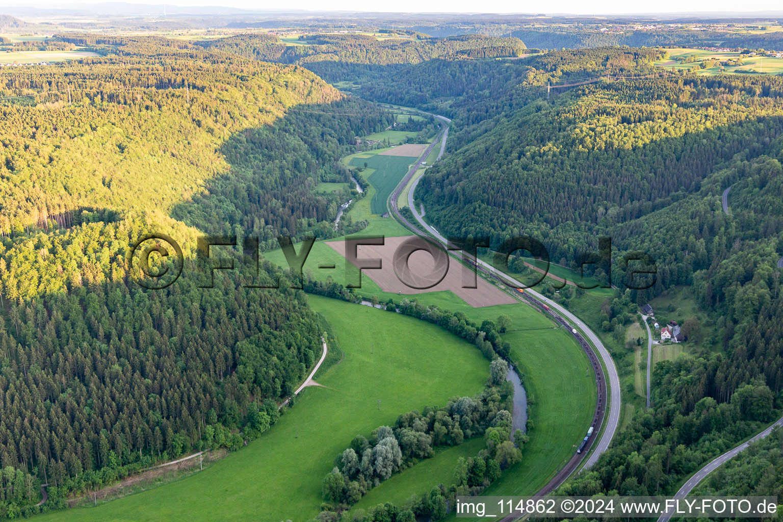 Photographie aérienne de Vallée du Neckar à Sulz am Neckar dans le département Bade-Wurtemberg, Allemagne