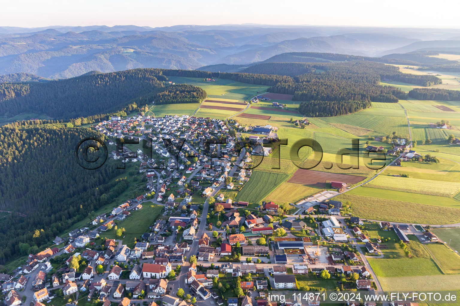 Photographie aérienne de Aichhalden dans le département Bade-Wurtemberg, Allemagne