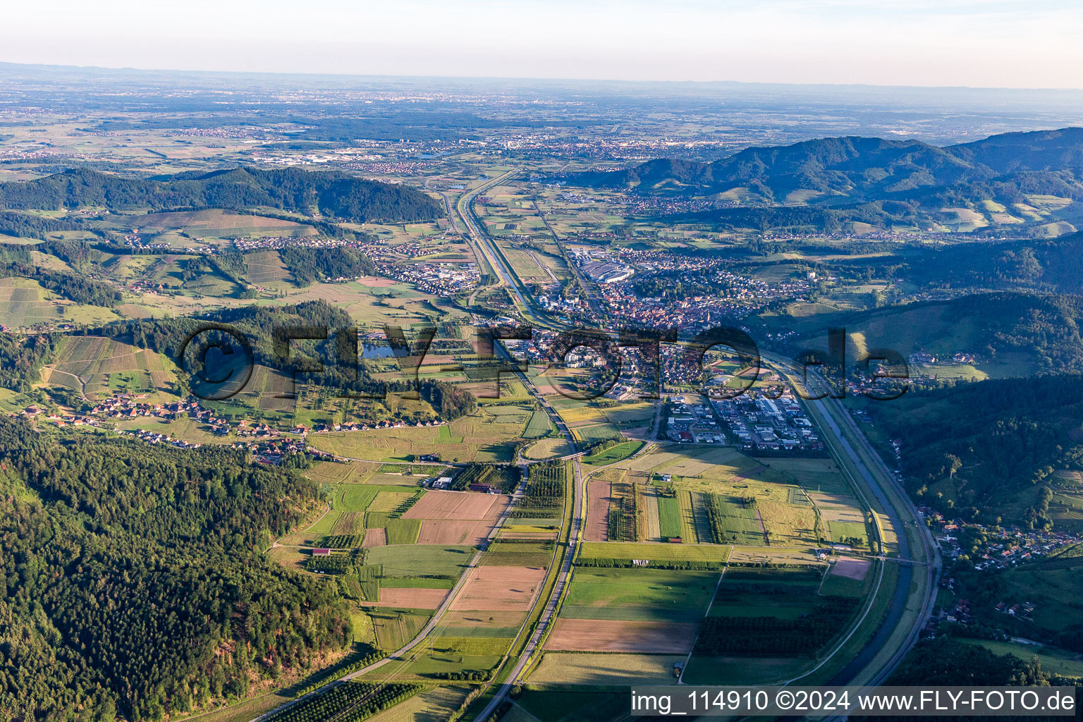 Vue aérienne de Gengenbach dans le département Bade-Wurtemberg, Allemagne