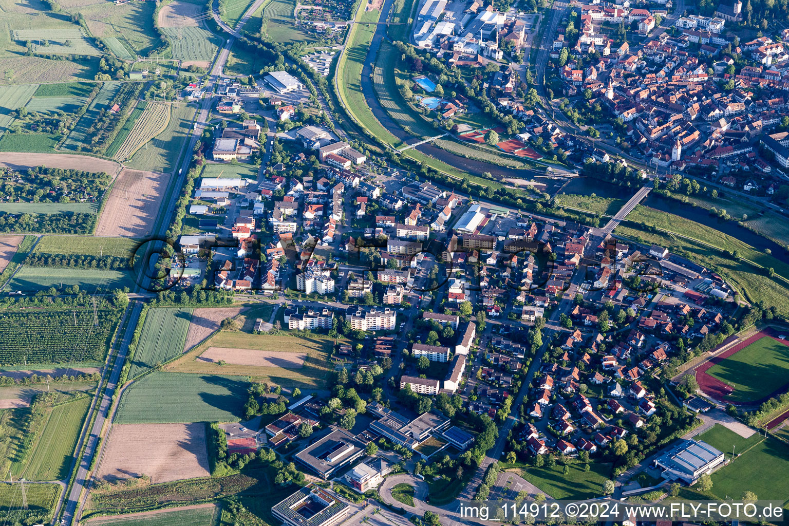 Photographie aérienne de Gengenbach dans le département Bade-Wurtemberg, Allemagne