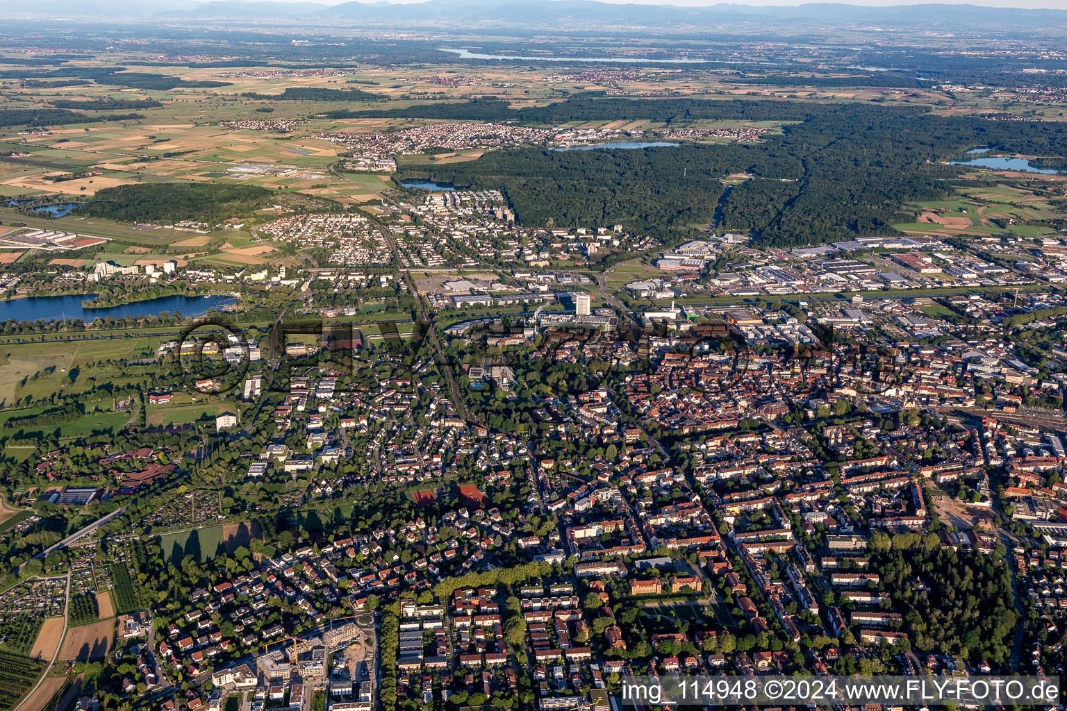 Photographie aérienne de Offenburg dans le département Bade-Wurtemberg, Allemagne