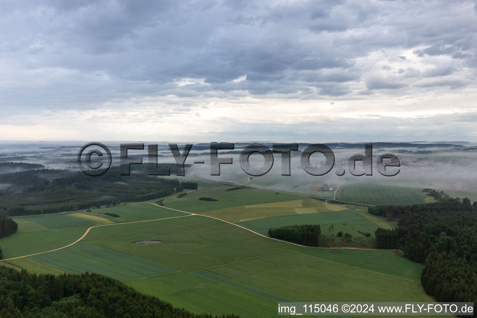 Vue aérienne de Neuhausen ob Eck dans le département Bade-Wurtemberg, Allemagne