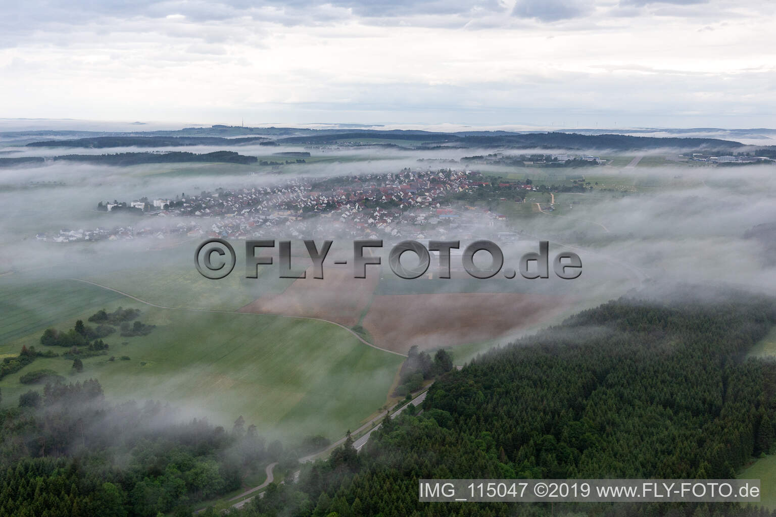 Photographie aérienne de Neuhausen ob Eck dans le département Bade-Wurtemberg, Allemagne
