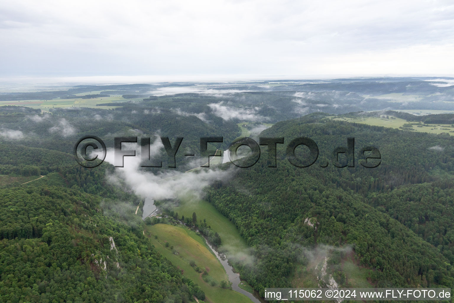 Image drone de Beuron dans le département Bade-Wurtemberg, Allemagne