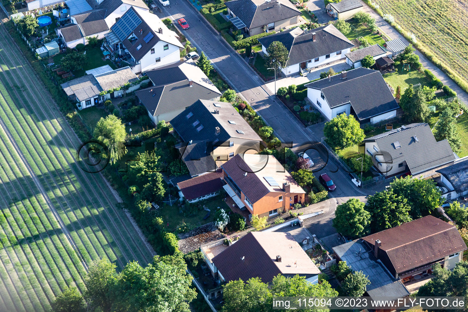 Photographie aérienne de Anneau à le quartier Hayna in Herxheim bei Landau/Pfalz dans le département Rhénanie-Palatinat, Allemagne