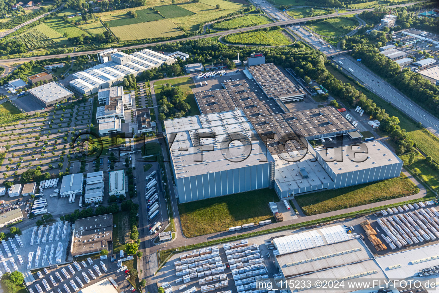 Robert Bosch à le quartier Durlach in Karlsruhe dans le département Bade-Wurtemberg, Allemagne d'en haut