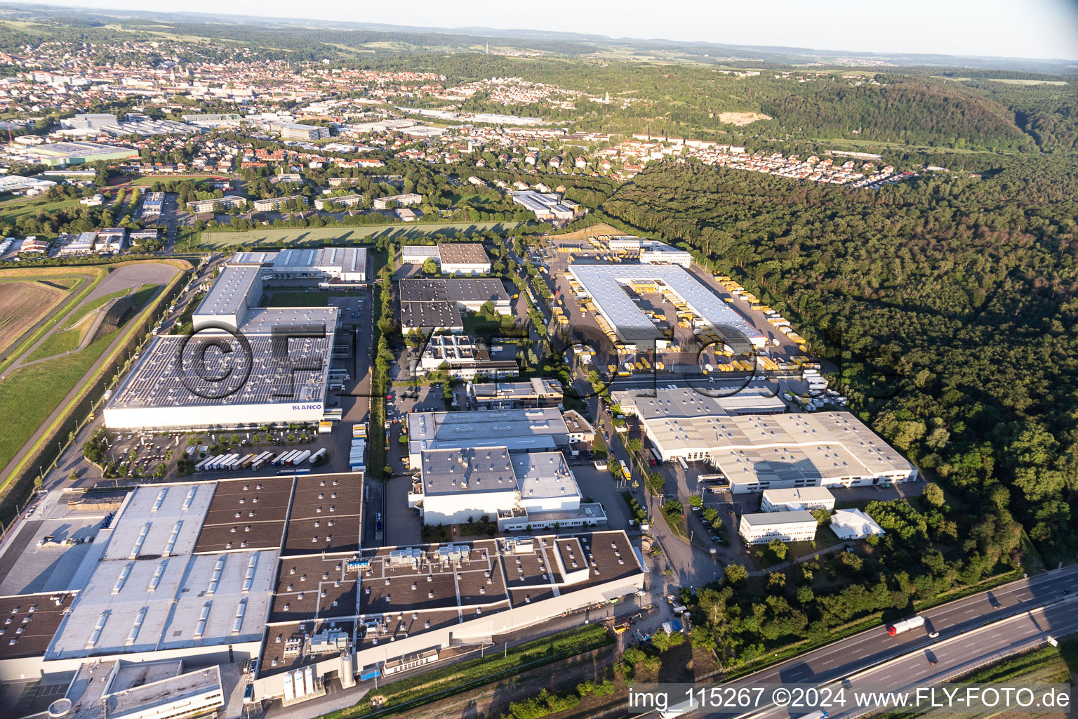 Vue aérienne de ABONA à Bruchsal dans le département Bade-Wurtemberg, Allemagne