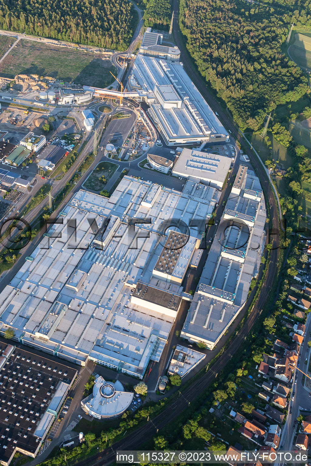 Enregistrement par drone de SEW Eurodrive à le quartier Graben in Graben-Neudorf dans le département Bade-Wurtemberg, Allemagne