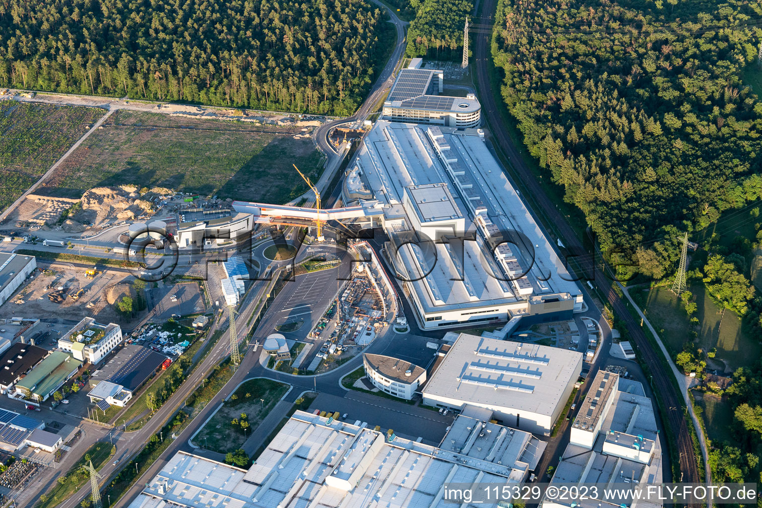 Image drone de SEW Eurodrive à le quartier Graben in Graben-Neudorf dans le département Bade-Wurtemberg, Allemagne