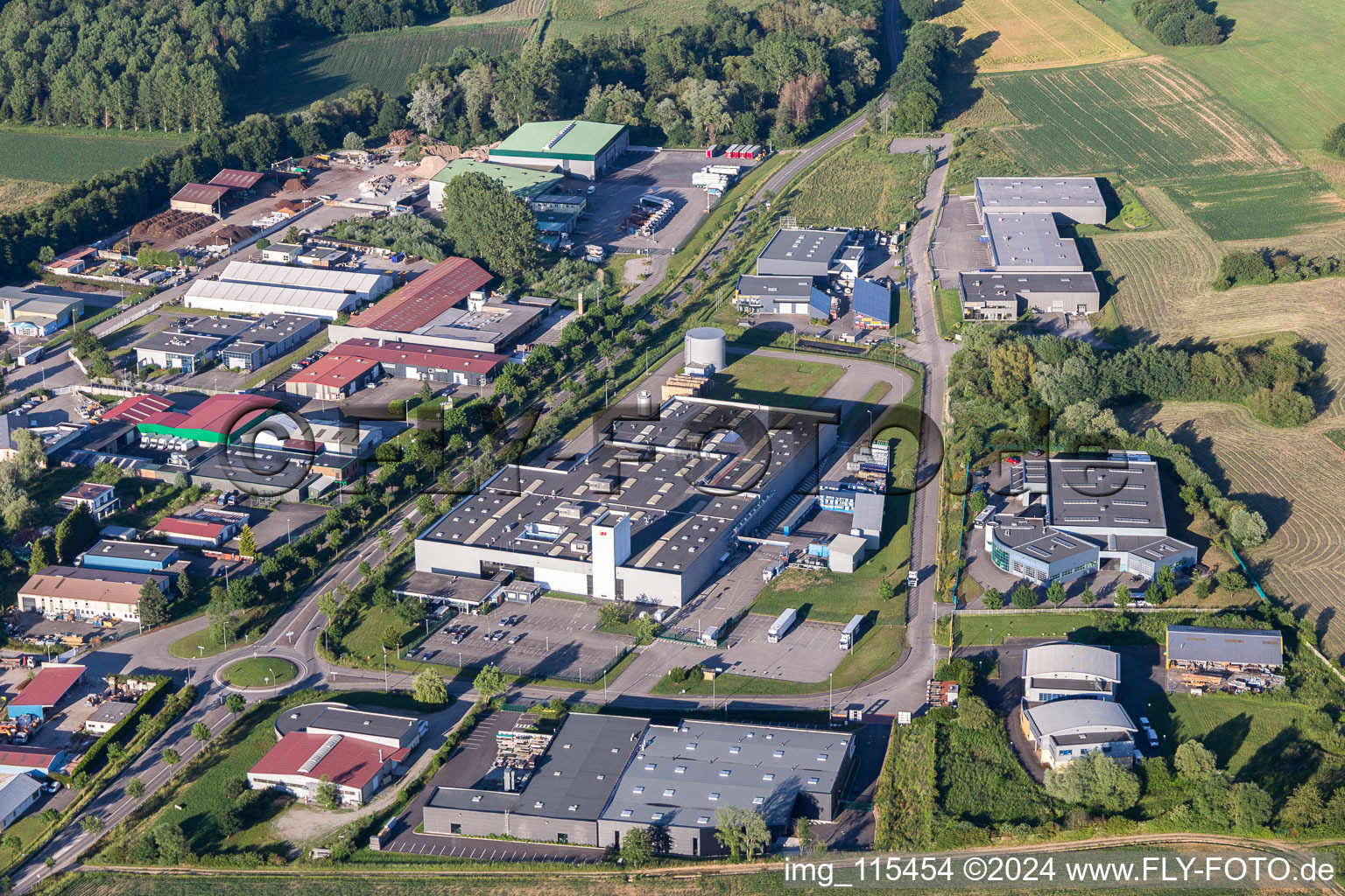 Niedermodern dans le département Bas Rhin, France vue d'en haut