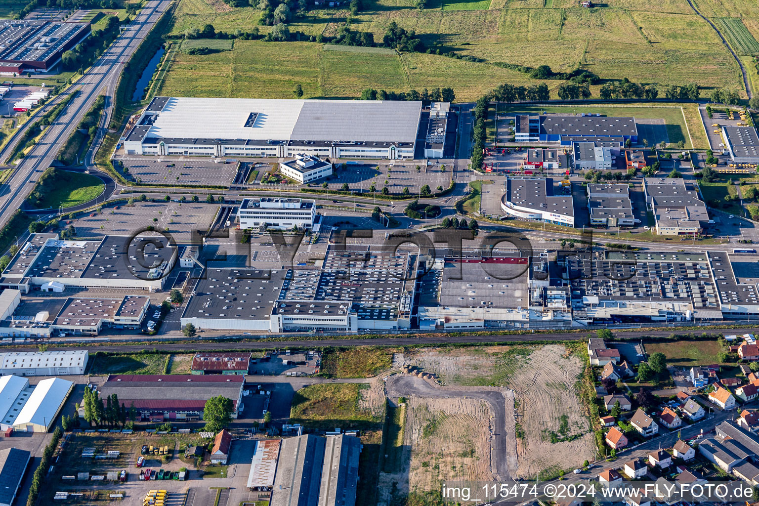 Photographie aérienne de Quartier Metzgerhof Krausenhof in Hagenau dans le département Bas Rhin, France