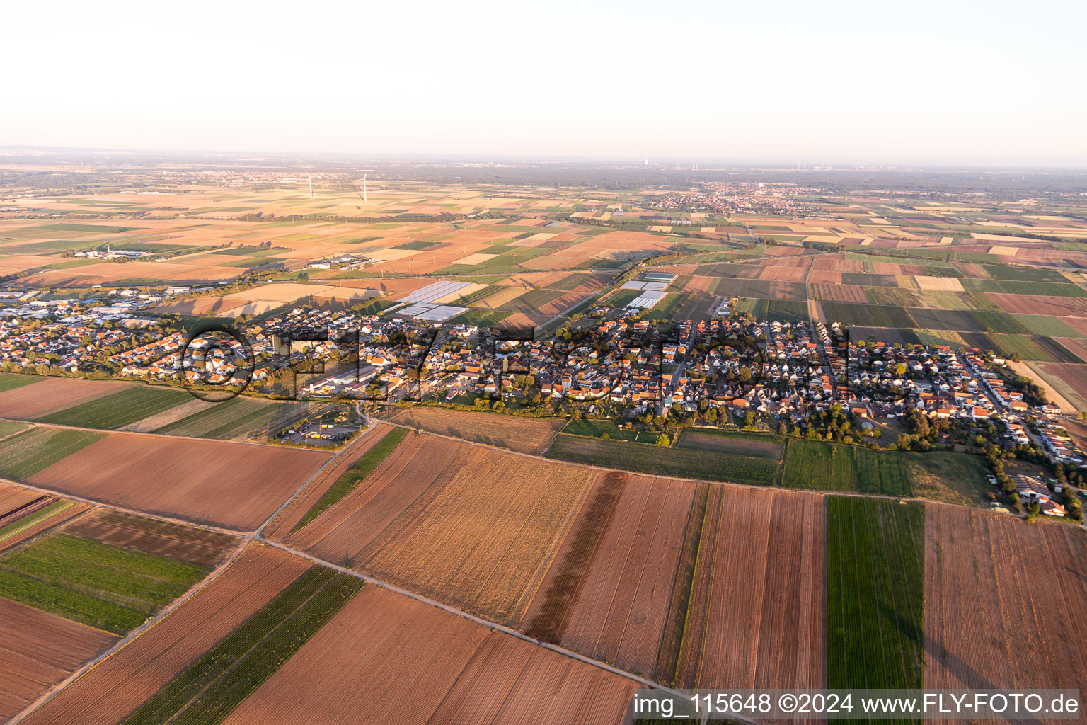 Vue oblique de Quartier Hochdorf in Hochdorf-Assenheim dans le département Rhénanie-Palatinat, Allemagne