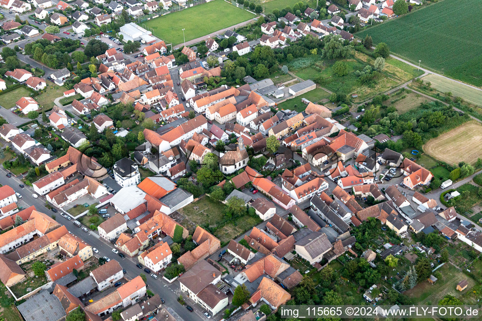 Quartier Dammheim in Landau in der Pfalz dans le département Rhénanie-Palatinat, Allemagne vue du ciel